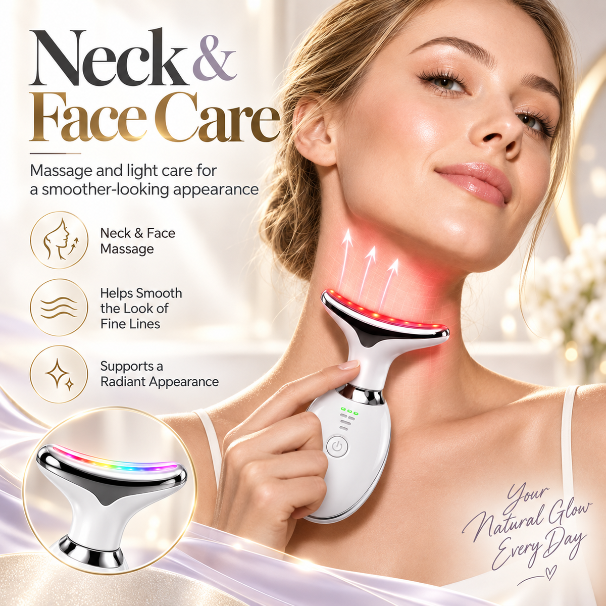 EMS neck and face massage