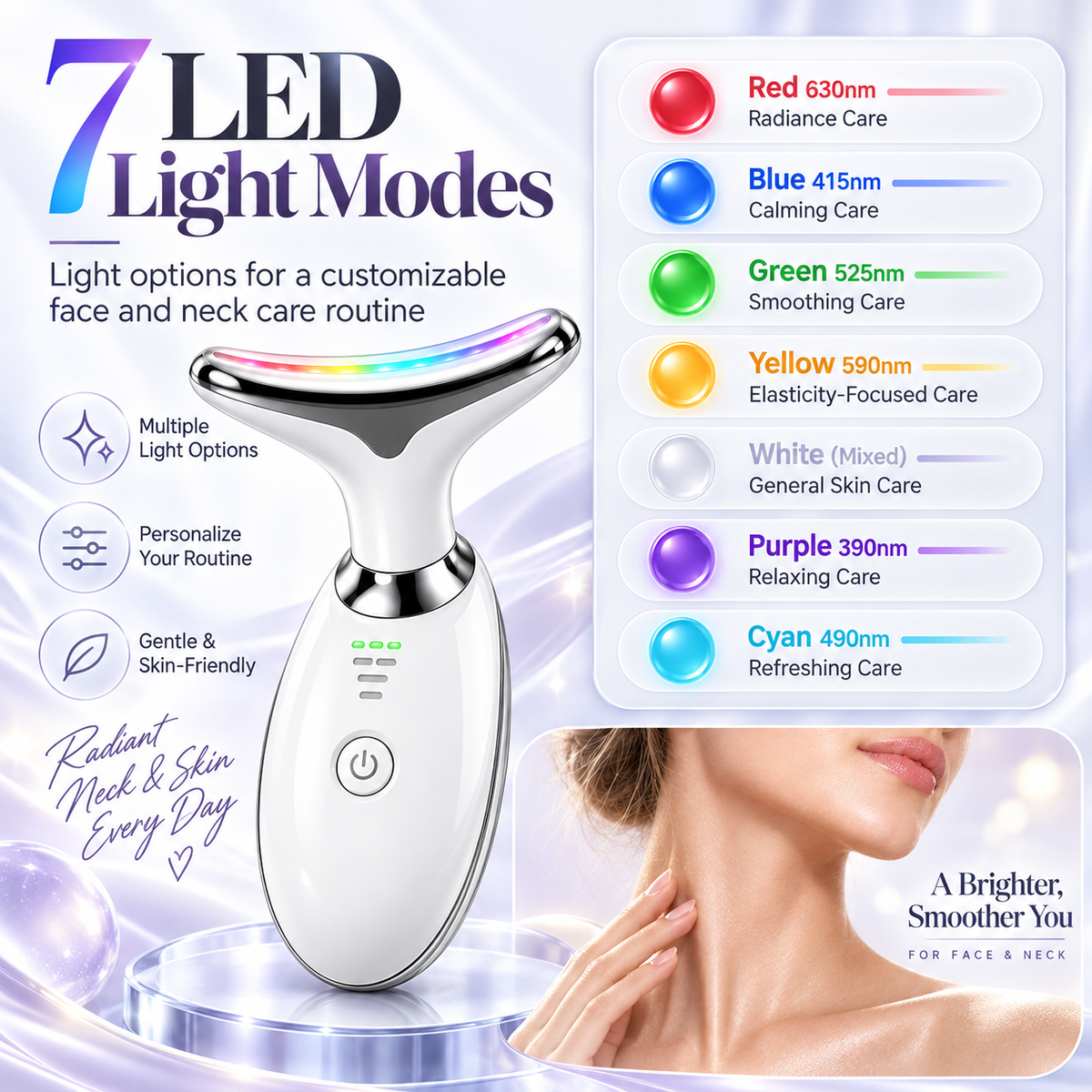 EMS neck and face massage