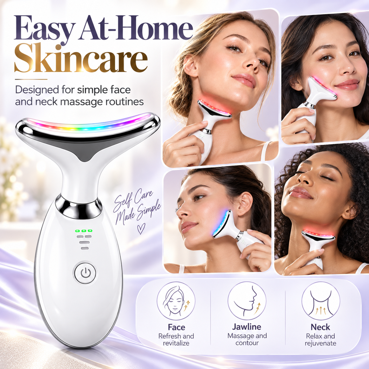 EMS neck and face massage