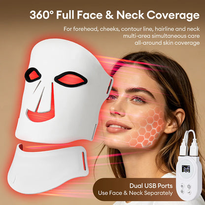 7 Colors Photon Face Neck Beauty Mask