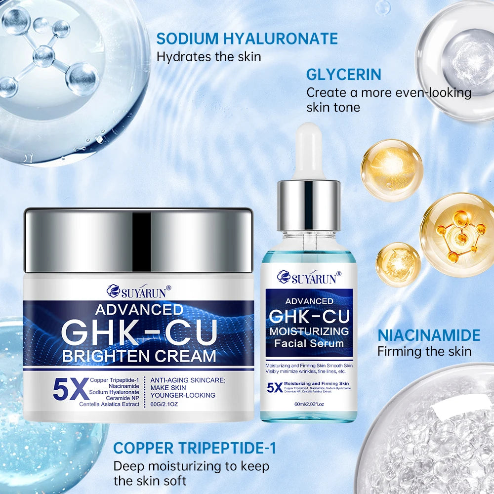SUYARUN GHK-CU Cream & Serum - Anti-Aging Facial Moisturizer